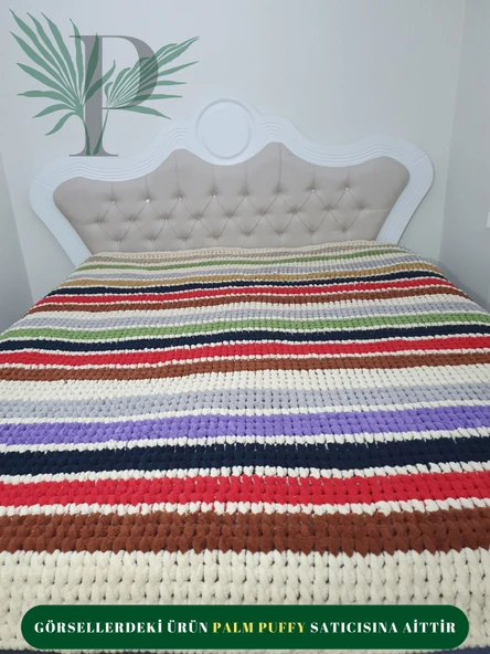 PALM PUFFY ÇİFT KİŞİLİK BATTANİYE - Resim 4