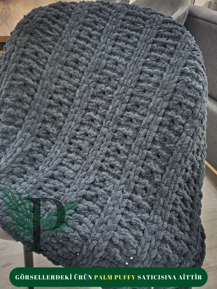 PALM PUFFY BAŞAK ÖRGÜLÜ BEBEK BATTANİYESİ ürün görseli 1