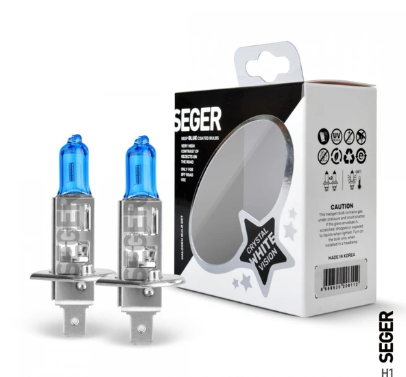 Seger H1 12V 100W Crystal White (Yüksek Güç, 4.500K Beyaz Işık) ürün görseli 1