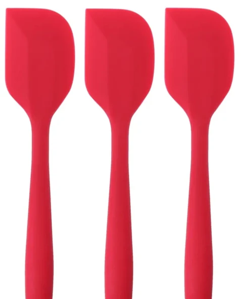 PinkRose Büyük Boy Kırmızı Silikon Spatula ürün görseli 1