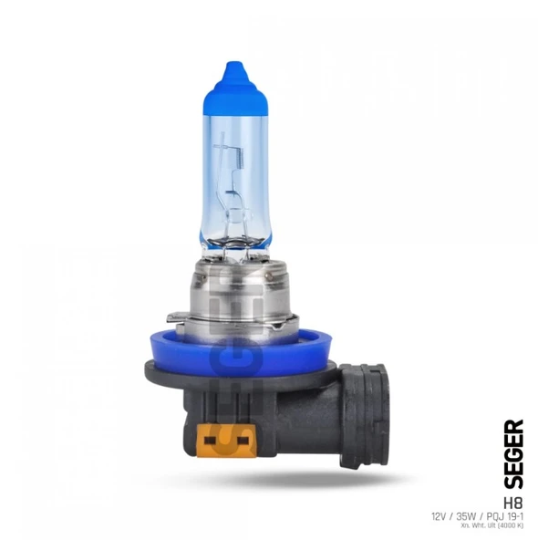 Seger H8 12V 35W Xenon White Ultra (4.000K Beyaz Işık) ürün görseli 1