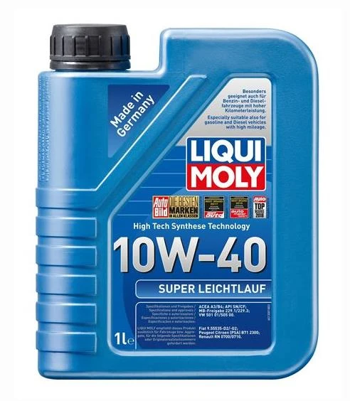 Liqui Moly Süper Leichtlauf 10W-40 Sentetik Motor Yağı 1Lt ürün görseli 1