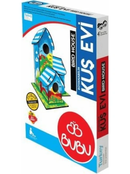 Bubu Boyanabilir Kuş Evi ürün görseli 1