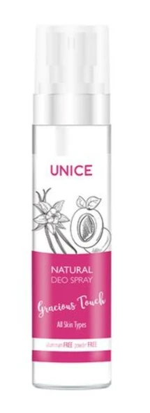 Unıce natural deo spray Gracious Touch ürün görseli 1