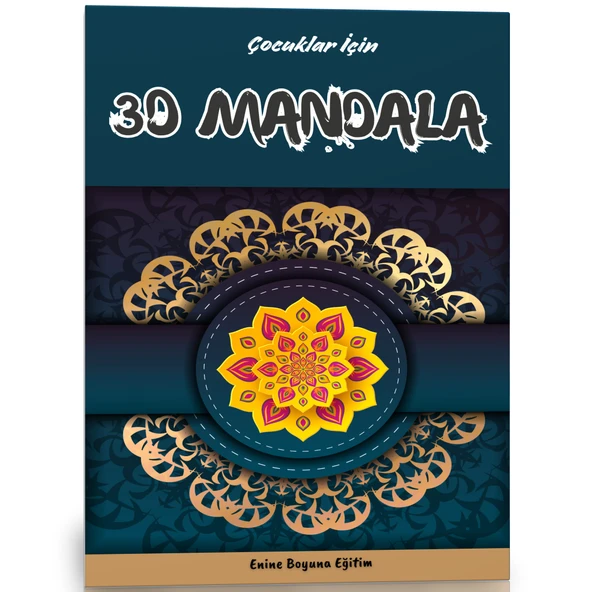 Çocuklar İçin 3D Mandala Kitabı (40 Seçilmiş 3D Mandala) ürün görseli 1