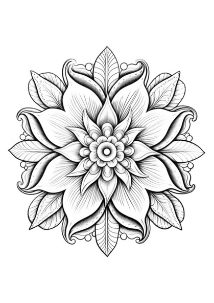 Çocuklar İçin 3D Mandala Kitabı (40 Seçilmiş 3D Mandala) - Resim 3