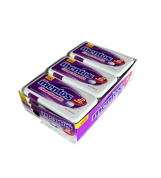 Mentos Clean Breath 2 Saat Orman Meyvesi Ferahlığı Tablet Şeker 21 gr 12 Adet ürün görseli 1