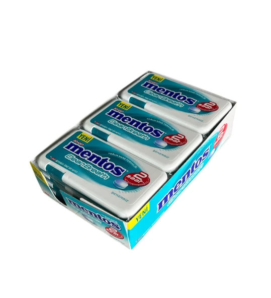 Mentos Clean Breath 2 Saat Yoğun Nane Aromalı Tablet Şeker 21 gr 12 Adet ürün görseli 1