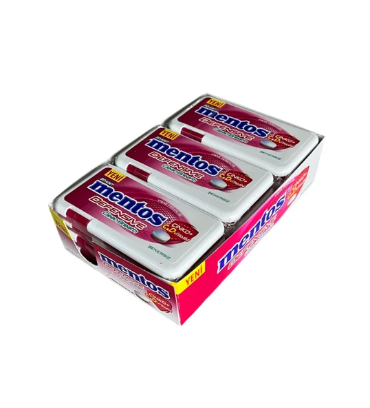 Mentos Clean Breath Vişne Ferahlığı Tablet Şeker 21 gr 12 Adet ürün görseli 1