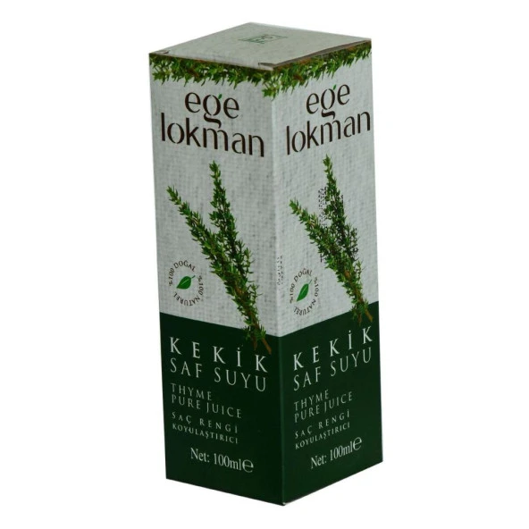 Ege Lokman Saç Rengi Koyulaştırıcı Kekik Saf Suyu Sprey 100ML ürün görseli 1