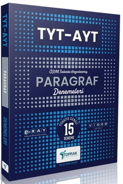 Toprak Yayıncılık TYT AYT Paragraf Deneme ürün görseli 1
