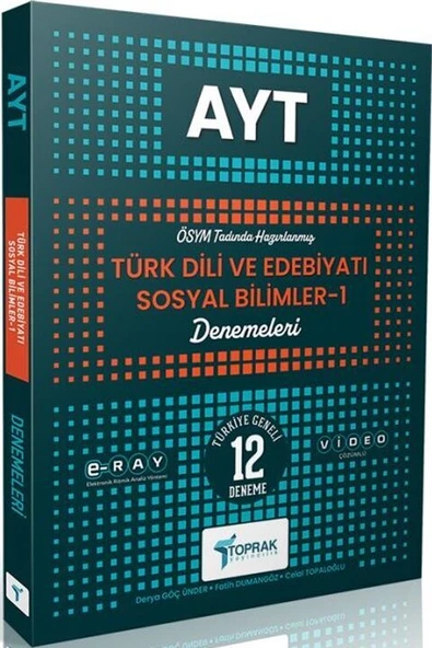 Toprak Yayıncılık AYT Türk Dili ve Edebiyatı Sosyal Bilimler 1 Deneme ürün görseli 1