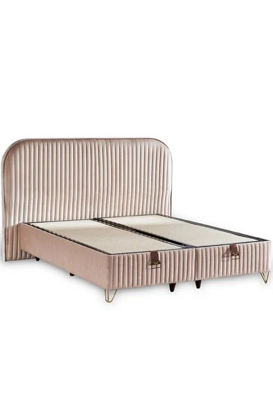 Line Visco Lüks Baza ve Başlık Seti 120x200 cm Tek Kişilik Baza ve Başlık Takımı Krem Babyface ürün görseli 1