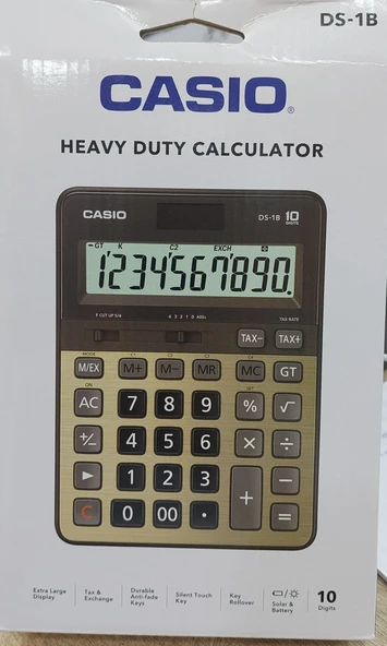 Casio DS-1B-GD Masaüstü Hesap Makinası - Resim 2