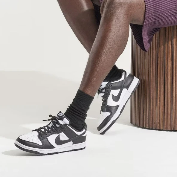 Nike Dunk Low Panda Black White DD1391-100 - Resim 5