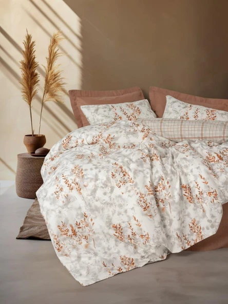 Cotton Box Çift Kişilik Modeline Nevresim Takımı Lamina Tarçın ürün görseli 1