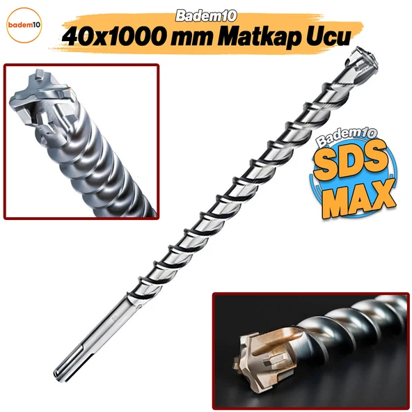 Gfb Sds Max Matkap Ucu Beton Duvar Tuğla Açma 40x1000 mm ürün görseli 1