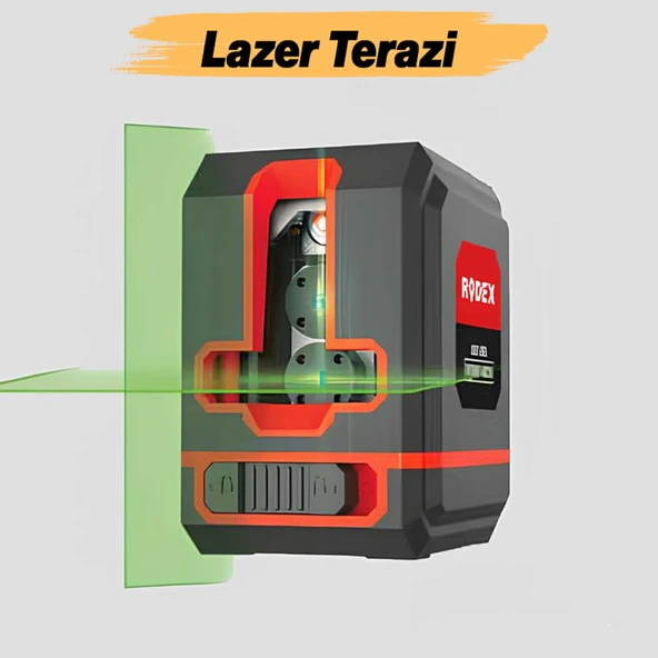 Rodex 2 Çizgili Lazer Terazi Yeşil Çizgi Lazeri Hizalama Tek ve Birlikte Kullanım Çantalı ürün görseli 1