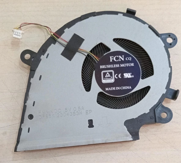Asus ORJİNAL LAPTOPTAN ÇIKMA  ROG Strix DFS5K12304363N FMMN Gpu Fan, Ekran Kartı Fanı 5V Versiyon ürün görseli 1