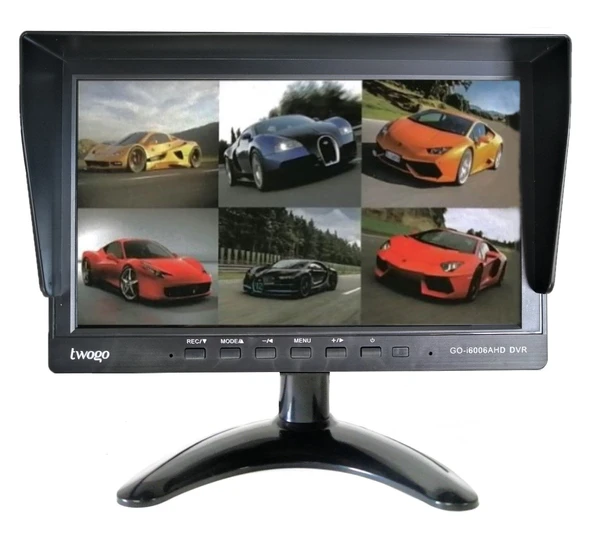Twogo GO-İ6006 Hybrid DVR 6 Kanal 10 Inç Monitör Dvr Hybrid 6 Kamera Girişli (6 Kamera Dahil) ürün görseli 1