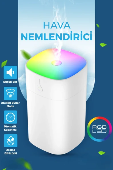 QASUL RGB Işık  Hava Nemlendirici Buhar Makinesi Oda Kokusu Araba Kokusu ürün görseli 1