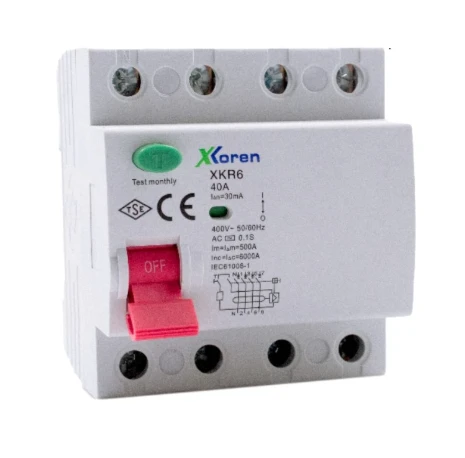 XKOREN 4X32A 30MA 6KA Kaçak Akım RÖLESİ XKR64P-30-32 ürün görseli 1