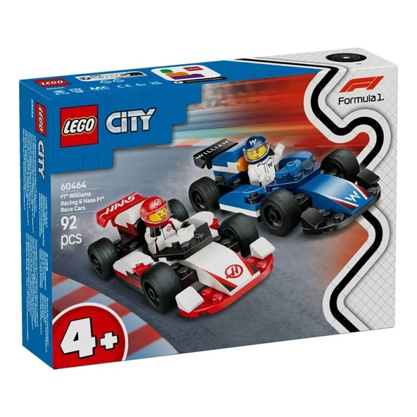 Nessiworld 60464 Lego City F1 Williams Racing ve Haas F1 Yarış Arabaları 92 parça +4 yaş ürün görseli 1