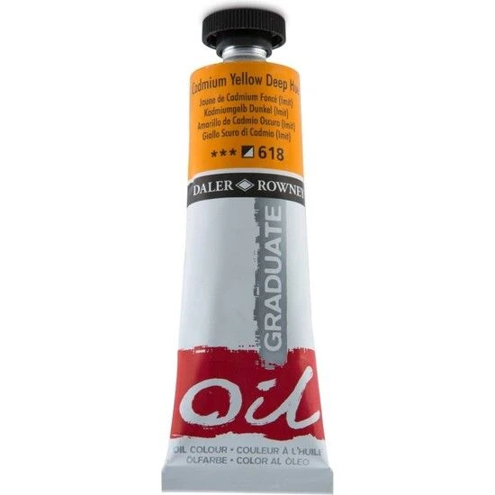 Daler Rowney Yagli Boya Graduate 38 ml Cadmium Yellow Deep Hue ürün görseli 1