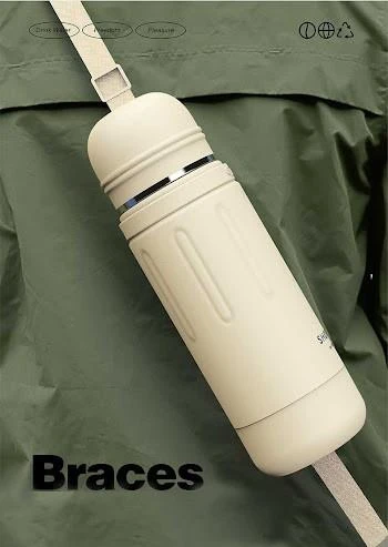 Shotay Durable Çelik Termos Matara 1500Ml Siyah - Resim 5