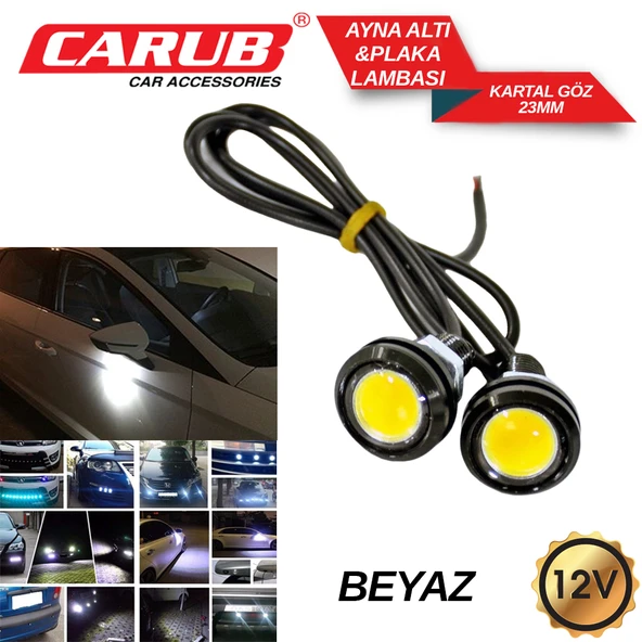 Carub Ayna Altı Kartal Göz 24V/12V Beyaz ürün görseli 1