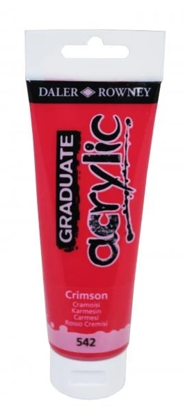 Daler Rowney Graduate Akrilik Boya 120 ml Crimson 542 ürün görseli 1