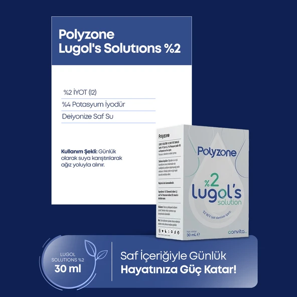 LUGOL'S SOLUTION %2 30 ML POLYZONE - Resim 3