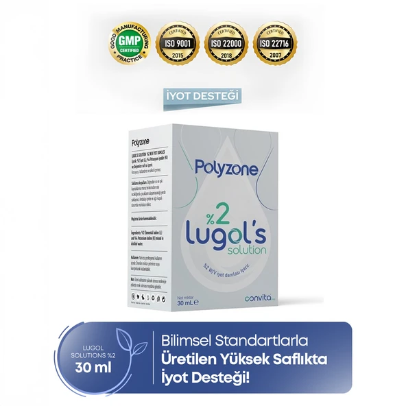 LUGOL'S SOLUTION %2 30 ML POLYZONE - Resim 4