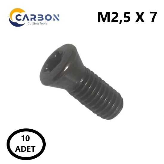 M2,5 X 7 TORX CİVATA KATER CİVATASI ORJİNAL CİVATA ( 10 ADET ) ürün görseli 1