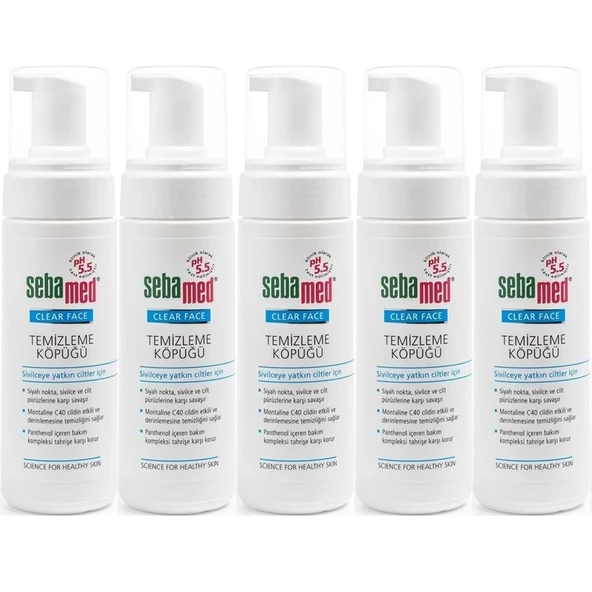 Sebamed Clear Face Yüz Temizleme Köpüğü 150ML (5 Li Set) ürün görseli 1