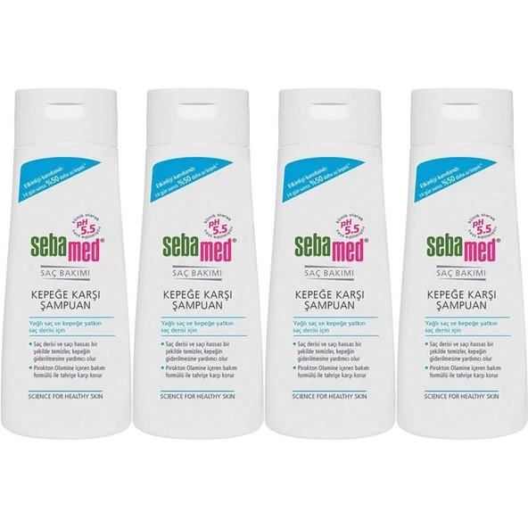 Sebamed Şampuan 400ML Kepeğe Karşı ve Yağlı Saç Tipleri için (4 Lü Set) ürün görseli 1