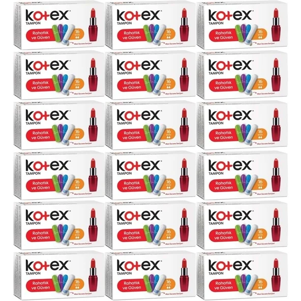 Kotex Tampon Mini 288 Li Set (18PK*16) ürün görseli 1