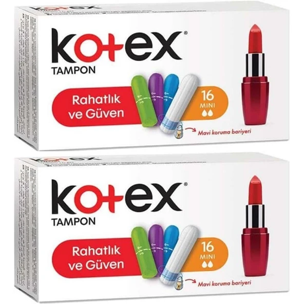 Kotex Tampon Mini 32 Li Set (2PK*16) ürün görseli 1