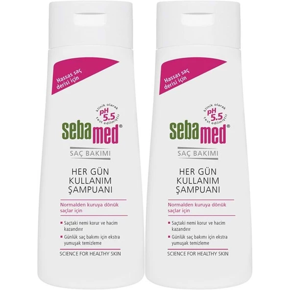 Sebamed Şampuan 400ML Hergün Kullanım (Tüm Saç Tipleri için) (2 Li Set) ürün görseli 1