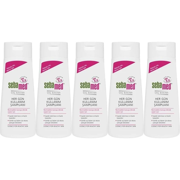 Sebamed Şampuan 400ML Hergün Kullanım (Tüm Saç Tipleri için) (5 Li Set) ürün görseli 1