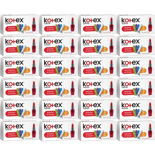 Kotex Tampon Mini 384 Lü Set (24PK*16) ürün görseli 1
