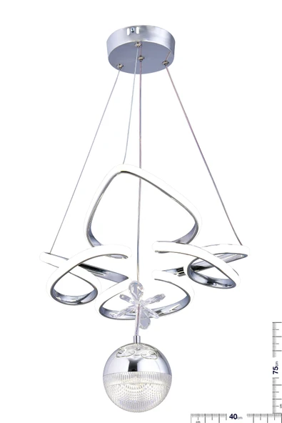 HALE TEK TOP KROM AVİZE - Resim 2