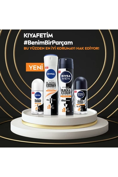 Nivea Men Black & White Güçlü Etki 150 ml - Resim 6