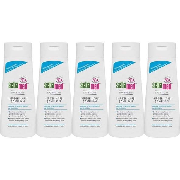 Sebamed Şampuan 400ML Kepeğe Karşı ve Yağlı Saç Tipleri için (5 Li Set) ürün görseli 1