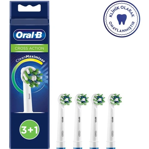 Oral-B Cross Action 3+1 Cleanmaximizer Teknolojili Yedek Fırça Başlığı ürün görseli 1