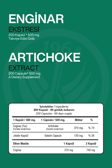 NOP ENGINAR 200 KAPSÜL X 500 MG - Resim 2