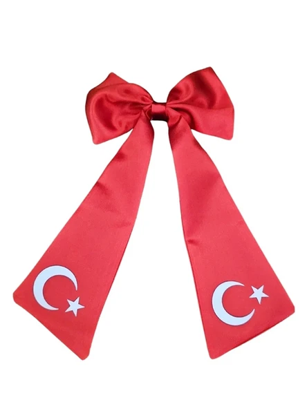 Ay Yıldızlı Fiyonklu Saç Tokası ürün görseli 1