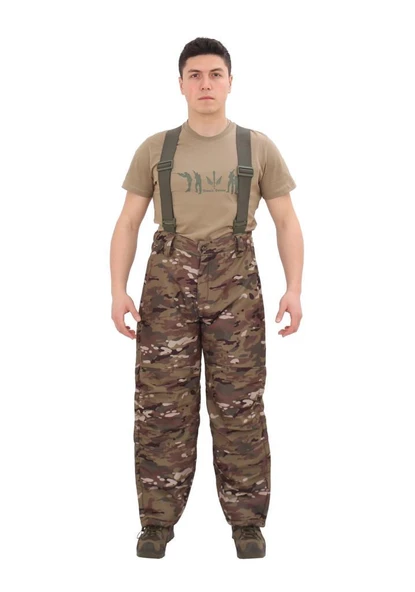 Single Sword Softshell Su Geçirmez İçi Polarlı Salopet Pantolon ürün görseli 1