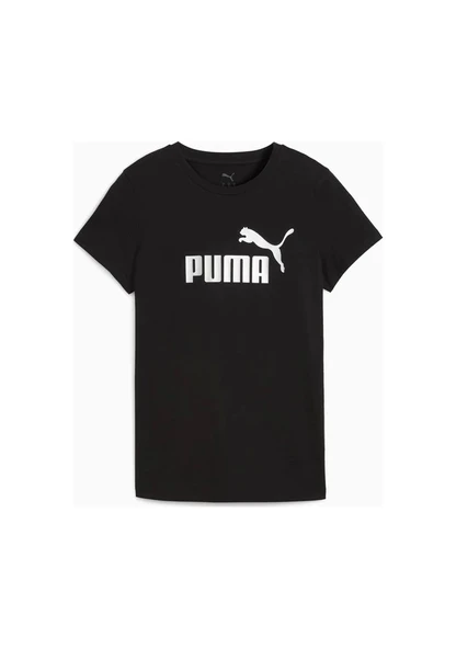 Puma Essentials Kadın Siyah Tişört 63153601 - Resim 4