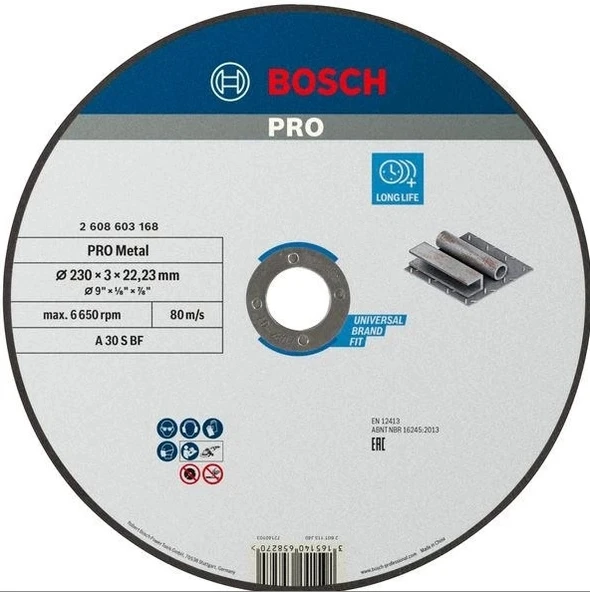 Bosch 230x3 mm SD metal kesme taşı ürün görseli 1